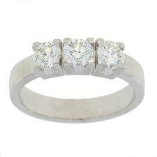 Allianse ring 0,50ct Wsi x 3