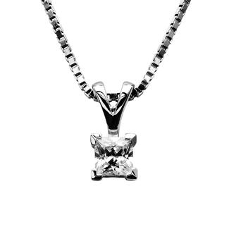 Solitær anheng Princess "0,25ct" CZ 925
