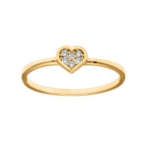 Ring hjerte Cz 585