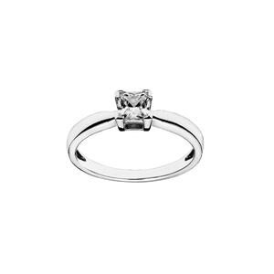 Solitær ring Princess CZ &quot;0,25ct&quot; 925