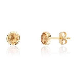 Ørepynt Citrine 585