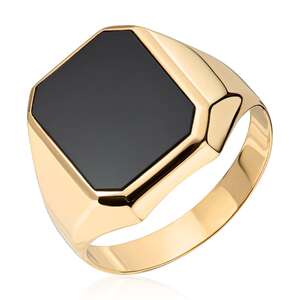 Herre ring onyx 585