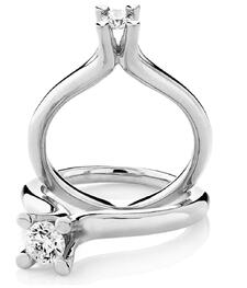 Visholm ring HG 0,50ct TWSI