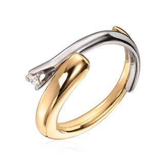 Lene Visholm Ring 0.10ct Wsi 2 farget 585
