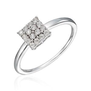 Ring diamanter 0,06ct WSI i hvitt gull