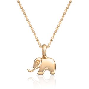 Anheng Elefant i 14K gult gull