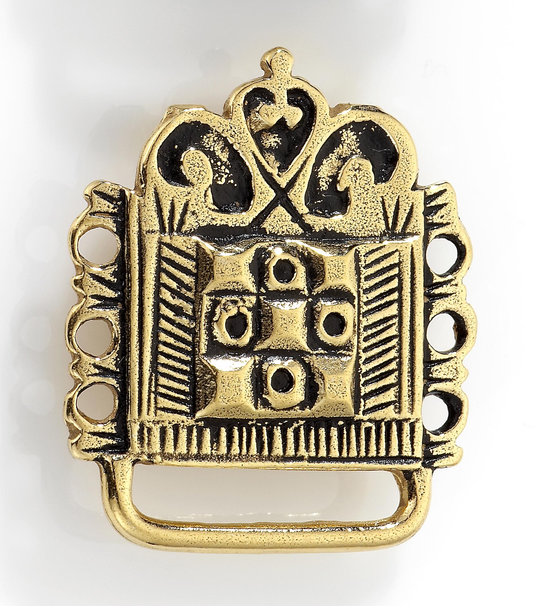 Veskestøl sølv forgyldt med stort øsken