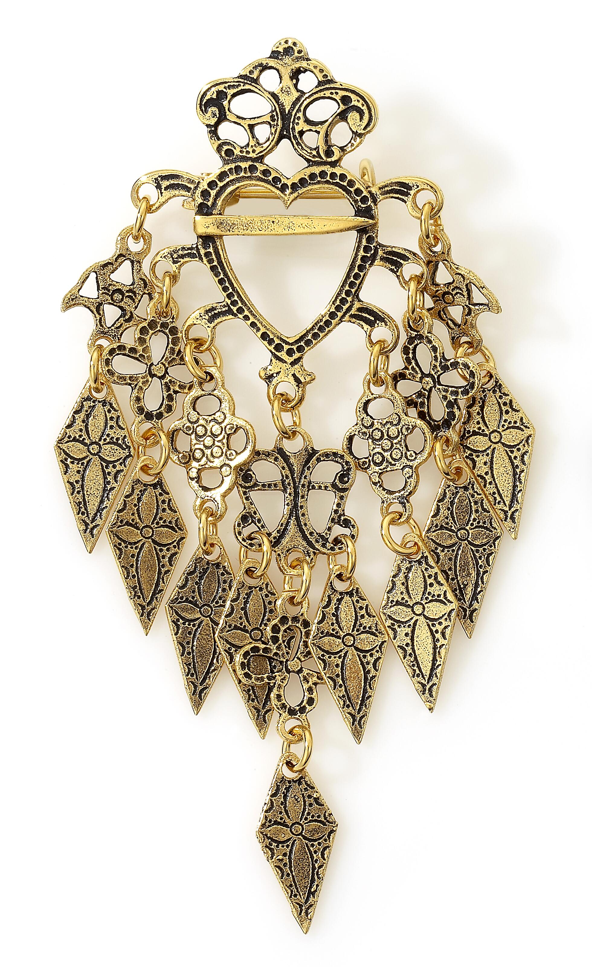 Sølje stor forgyldt