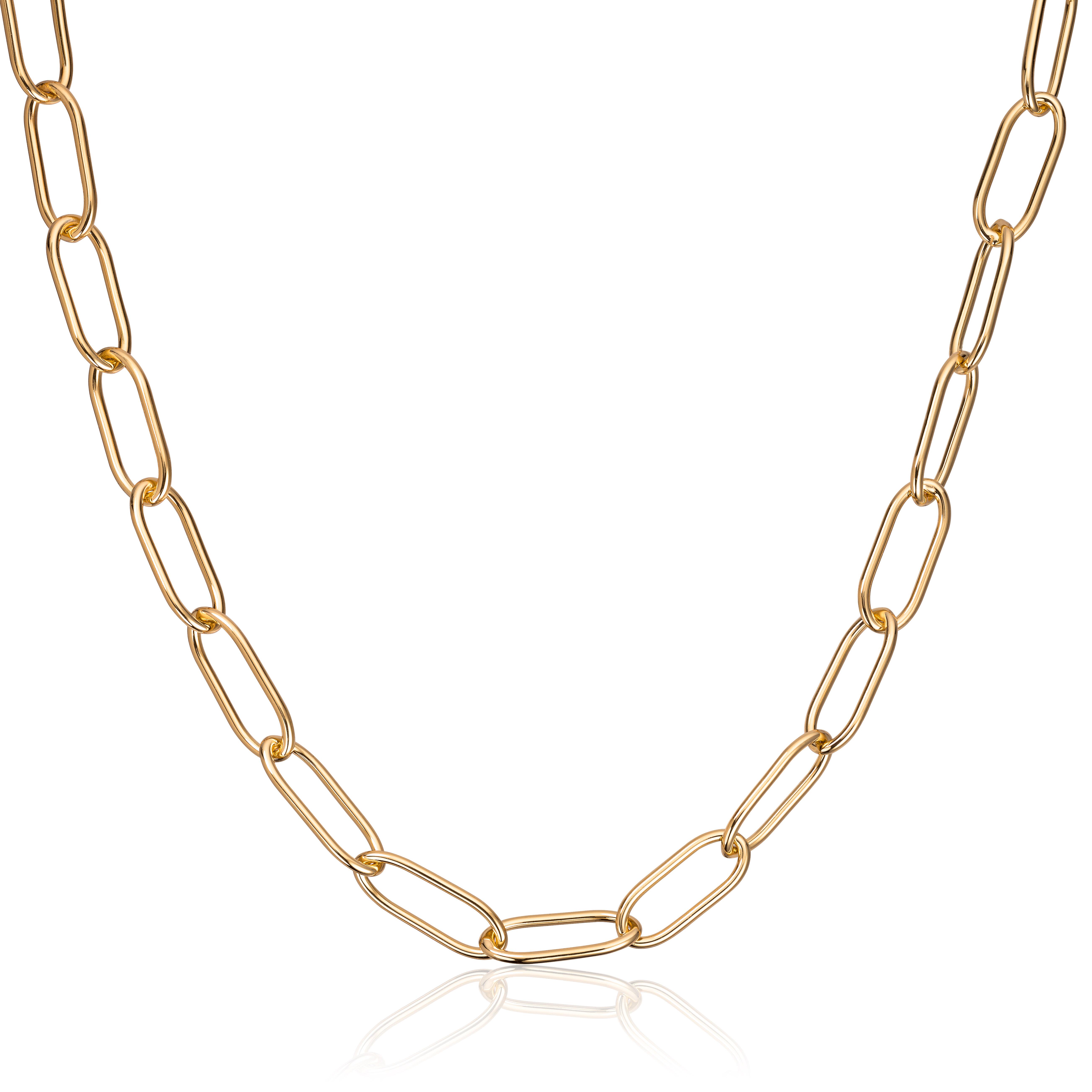 Kjede "Old money" 925 sølv forgylt