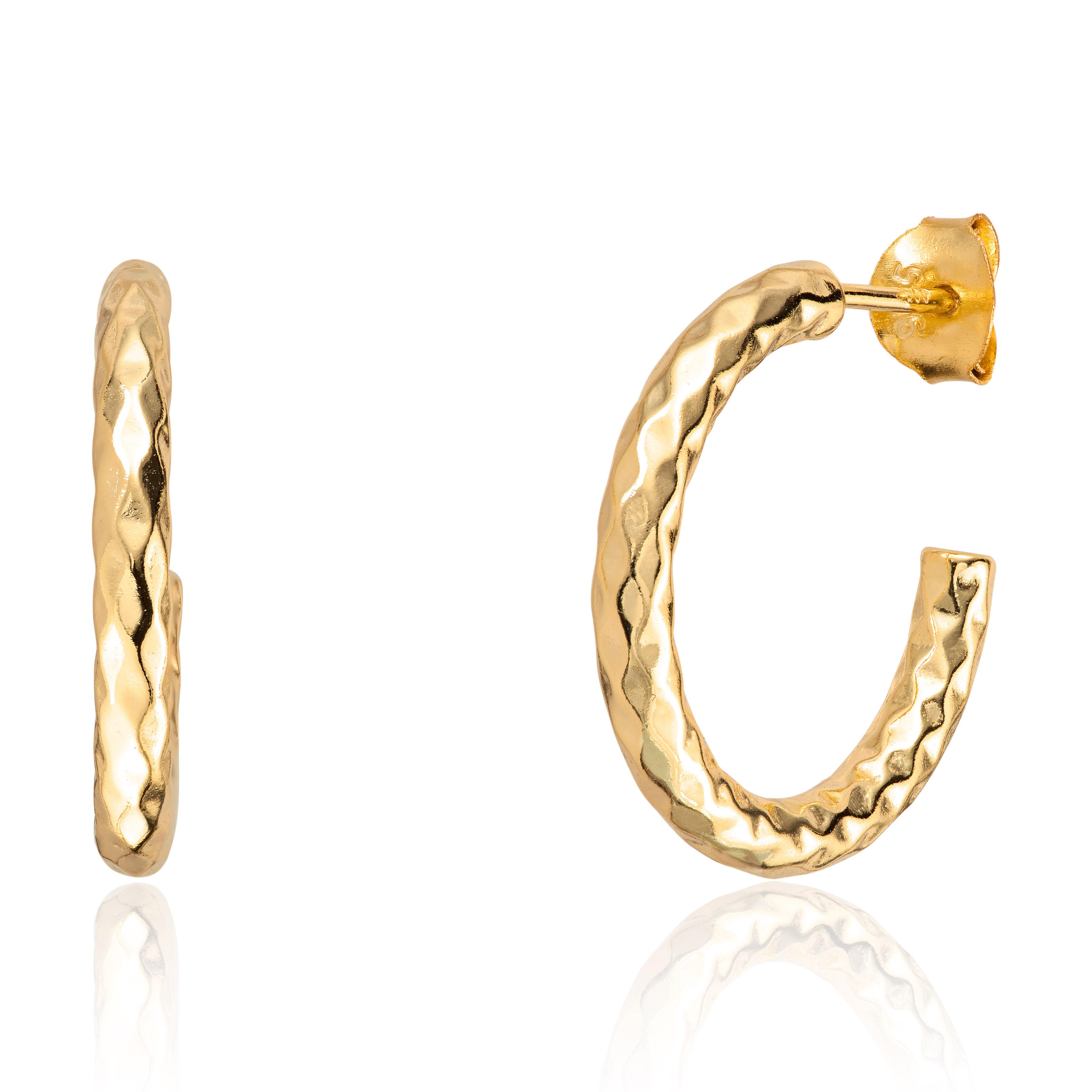 Øreringer "Old money" 925 forg.