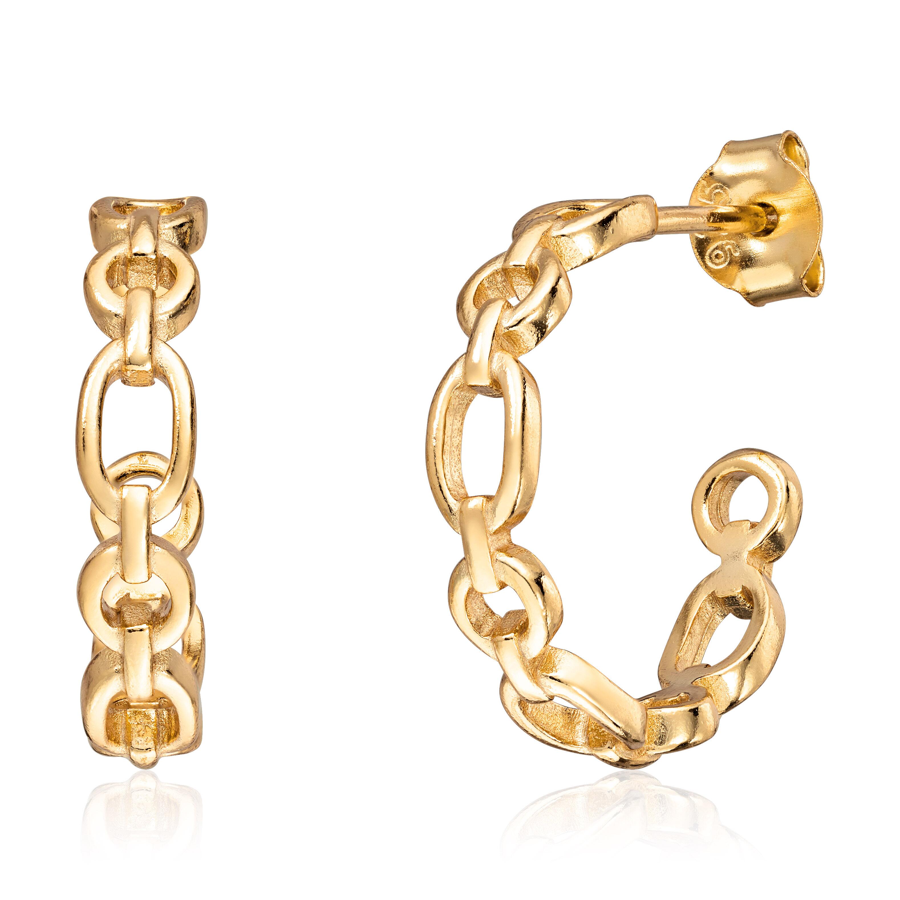 Øreringer "Old money" 925 forg,