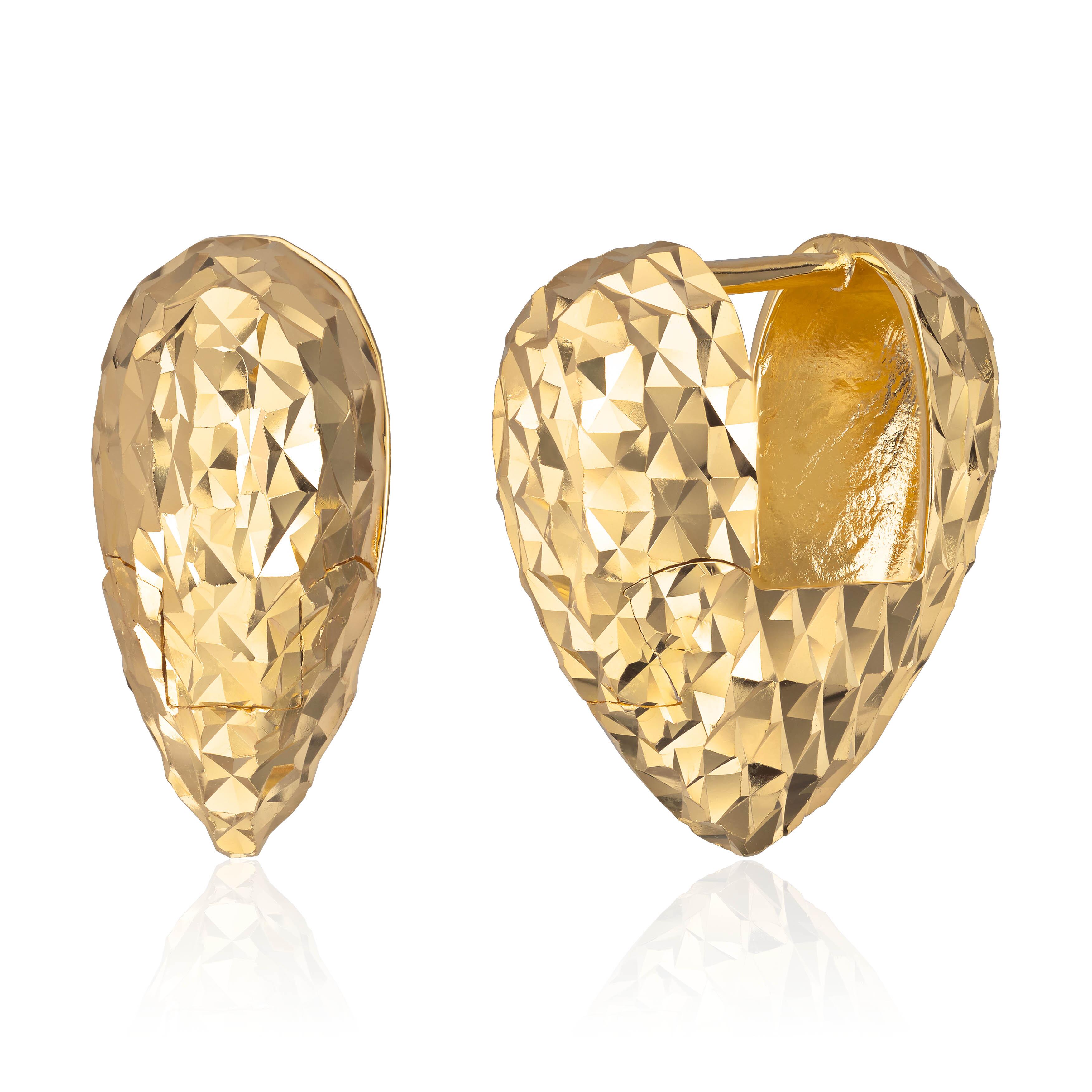 Ørepynt "Vintage charm" i forgylt sølv