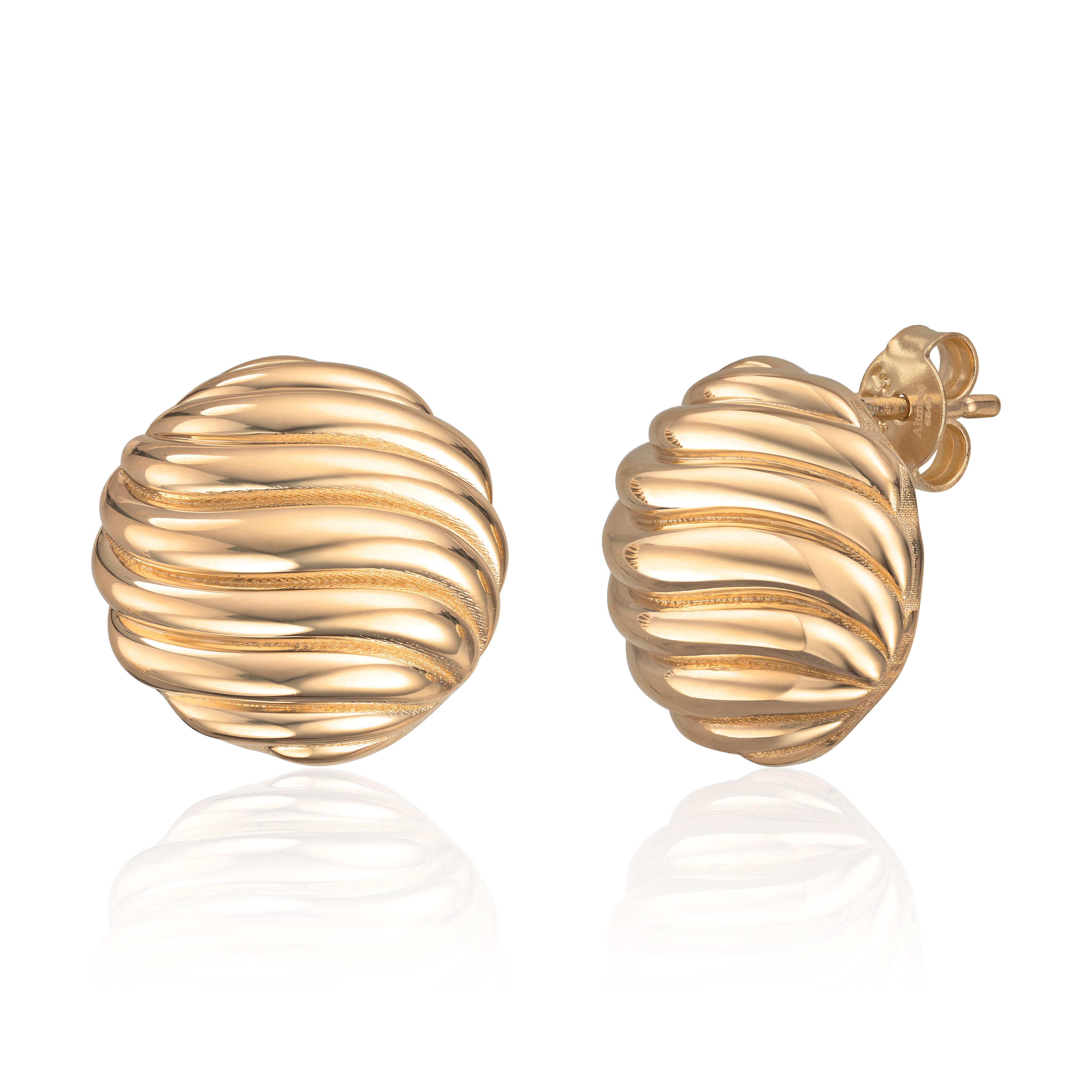 Ørepynt "Old Money" 14K gult gull