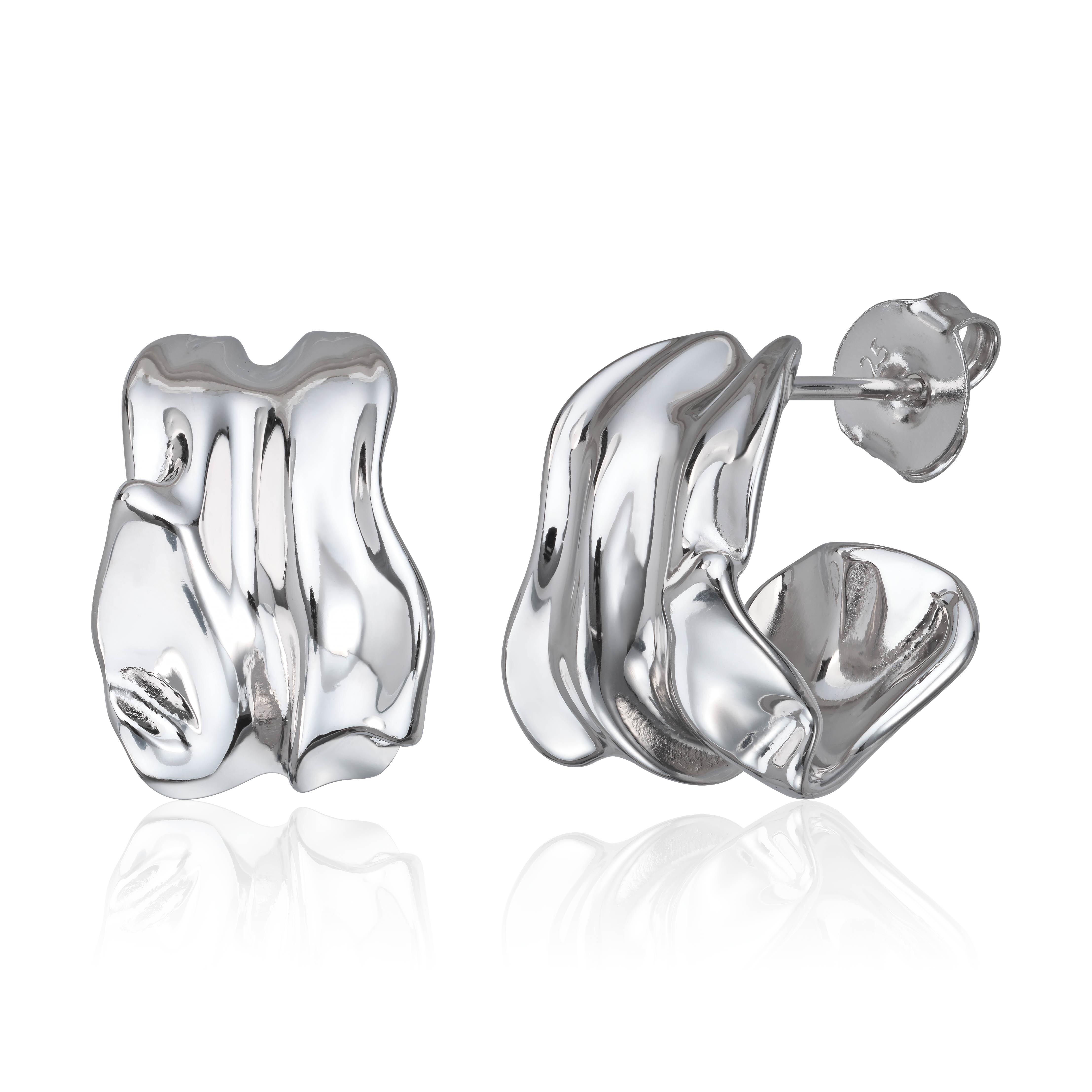 Ørepynt "Vintage charm" i rhodinert sølv