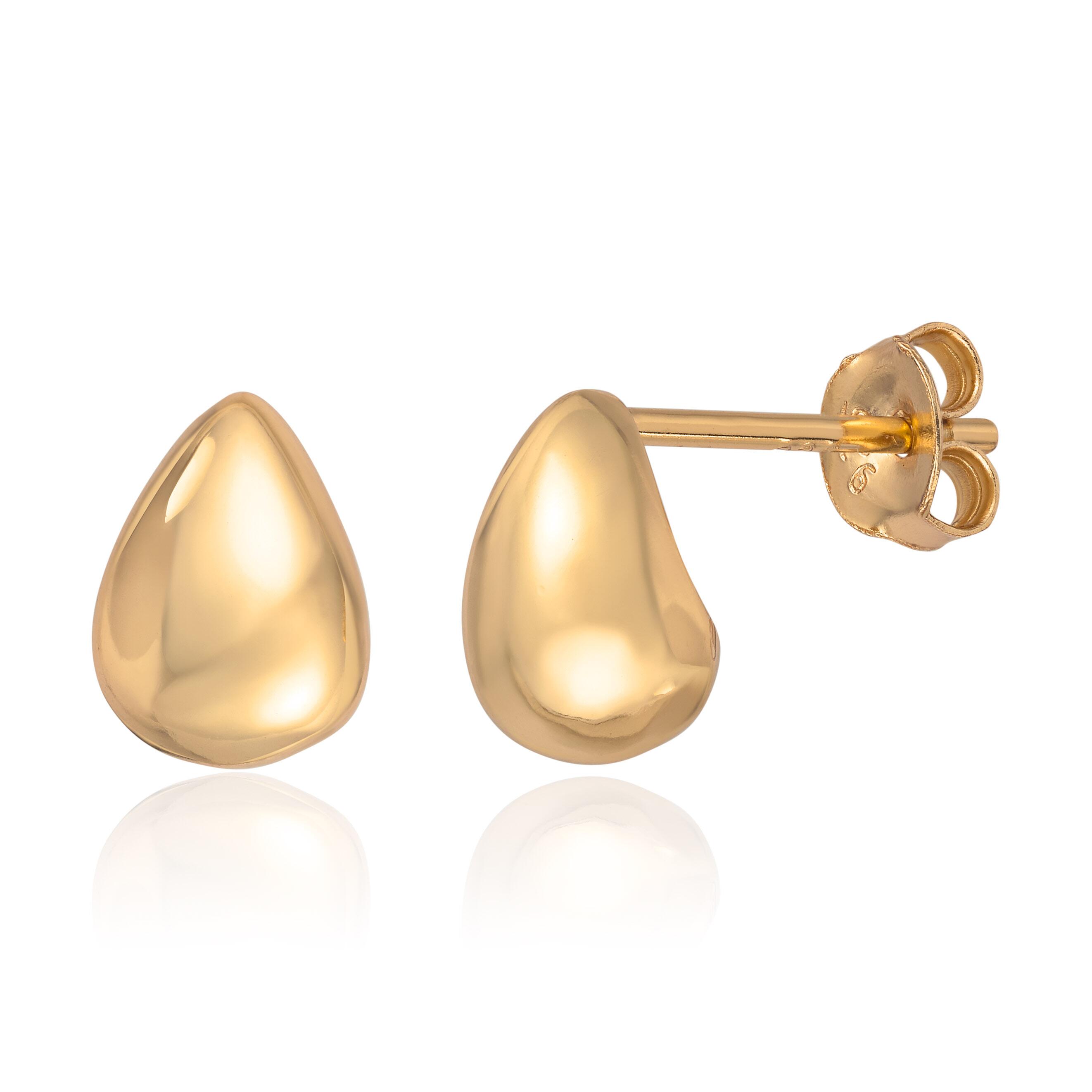 Øreringer "Old money" forgylt 925