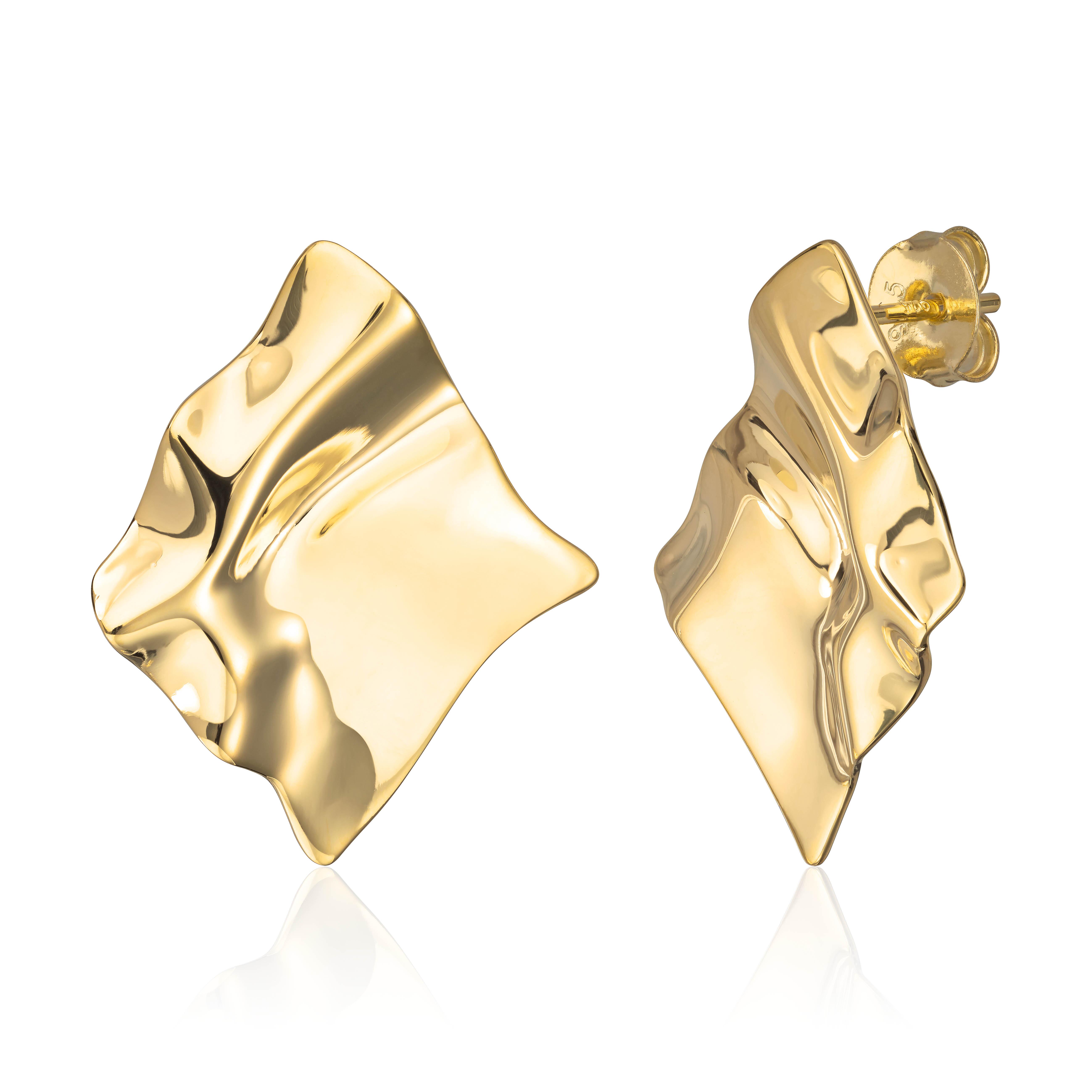 Ørepynt "Vintage charm" i forgylt sølv