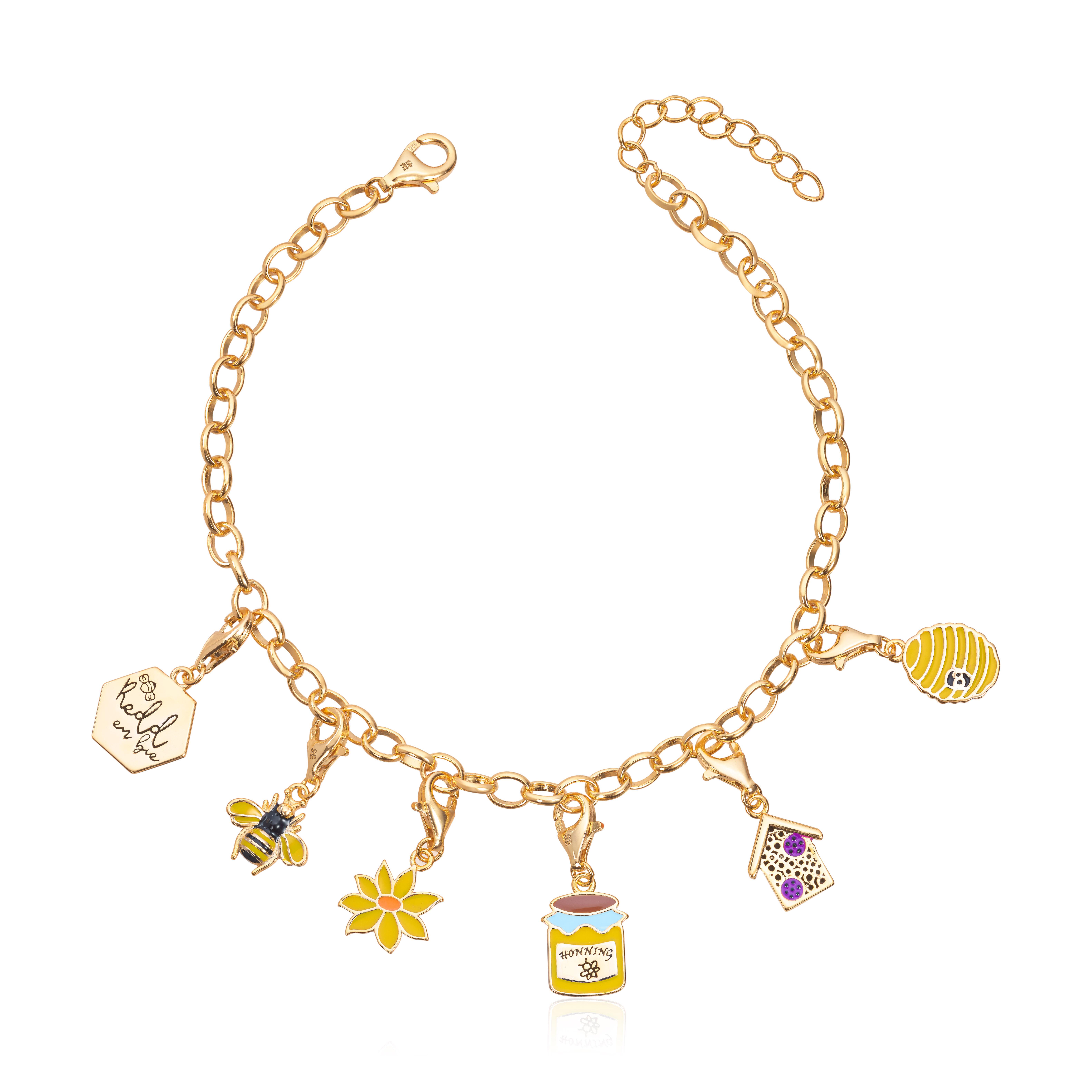 Redd en bie armbånd charms forg 925