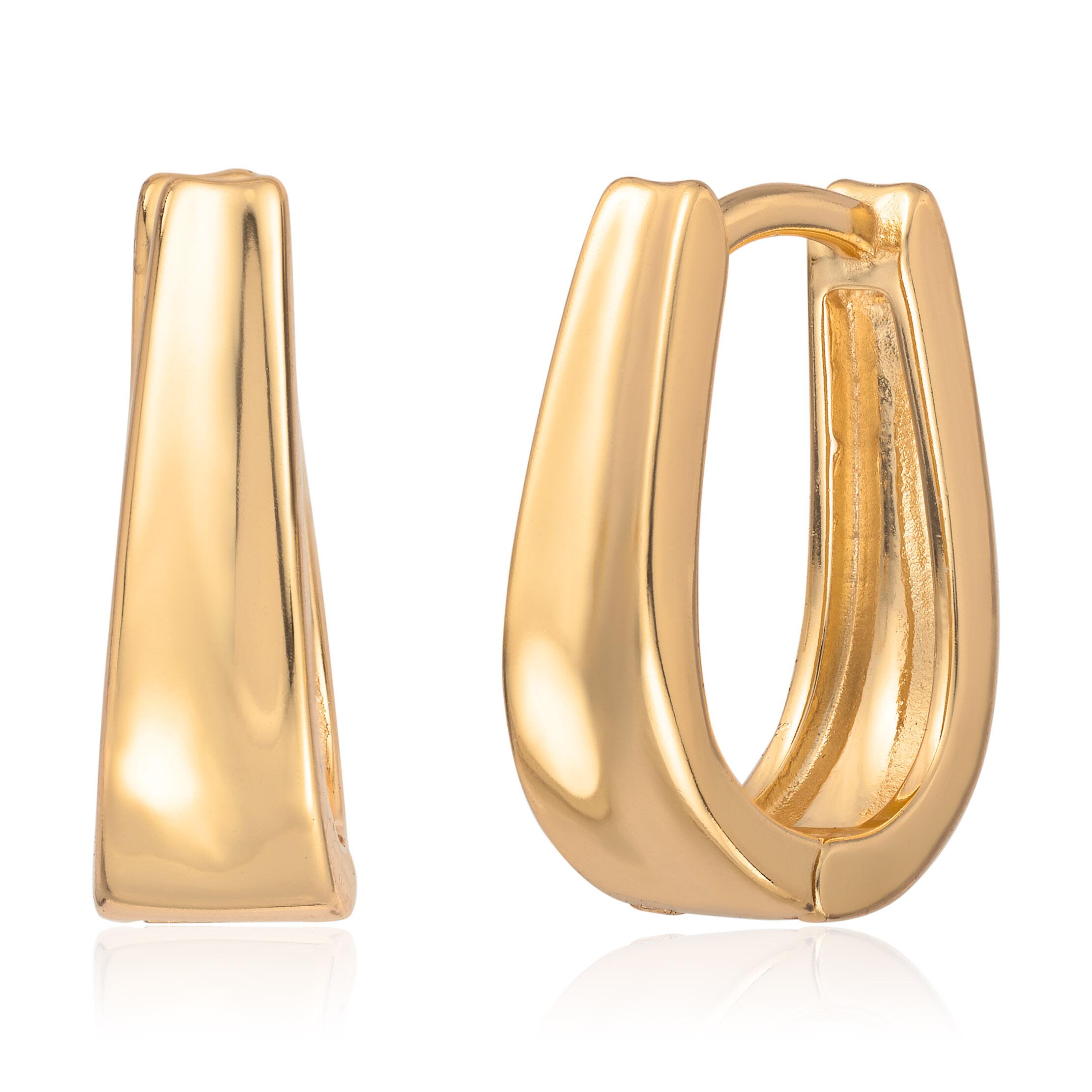 Øreringer "Old money" forgylt 925