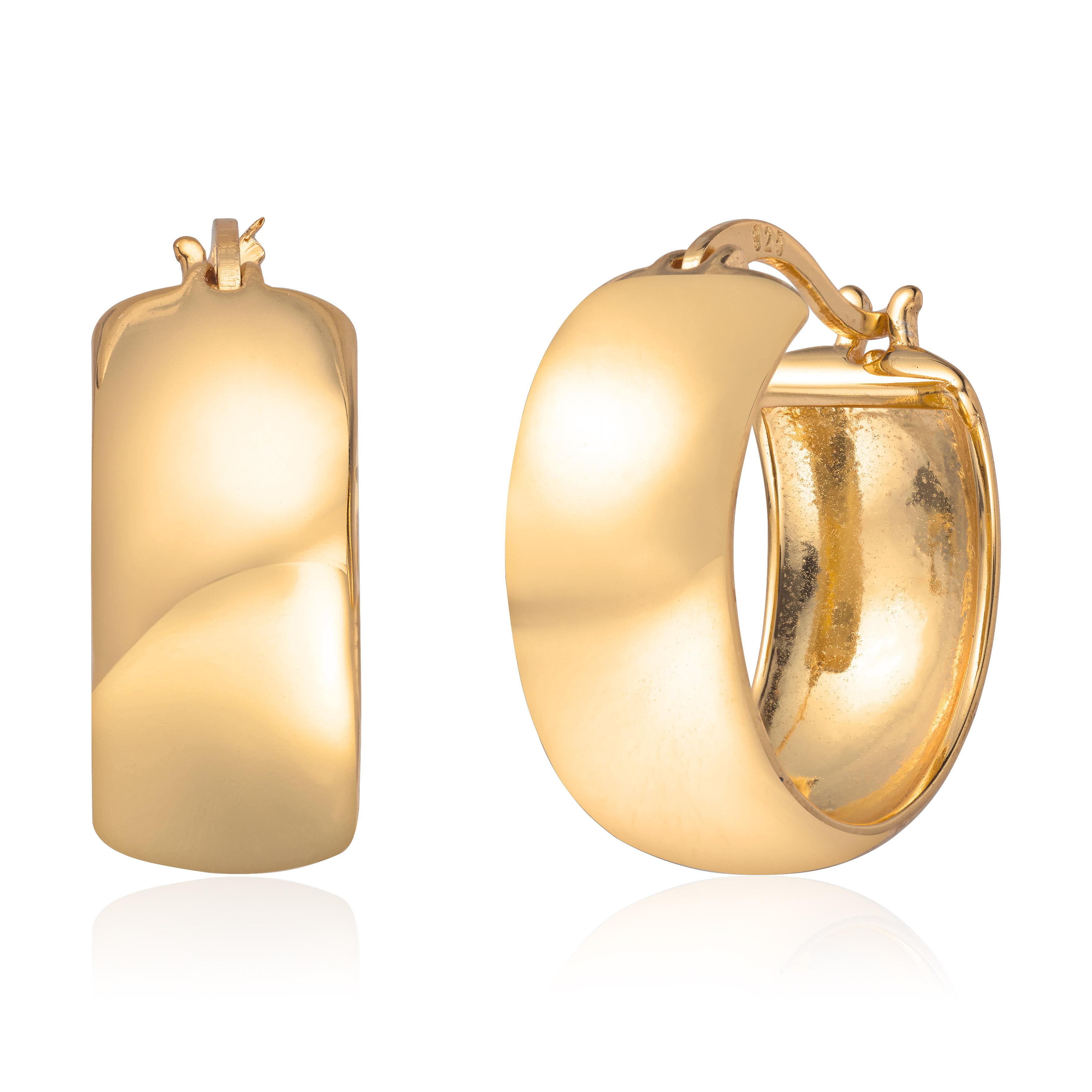 Øreringer "Old money" forgylt 925