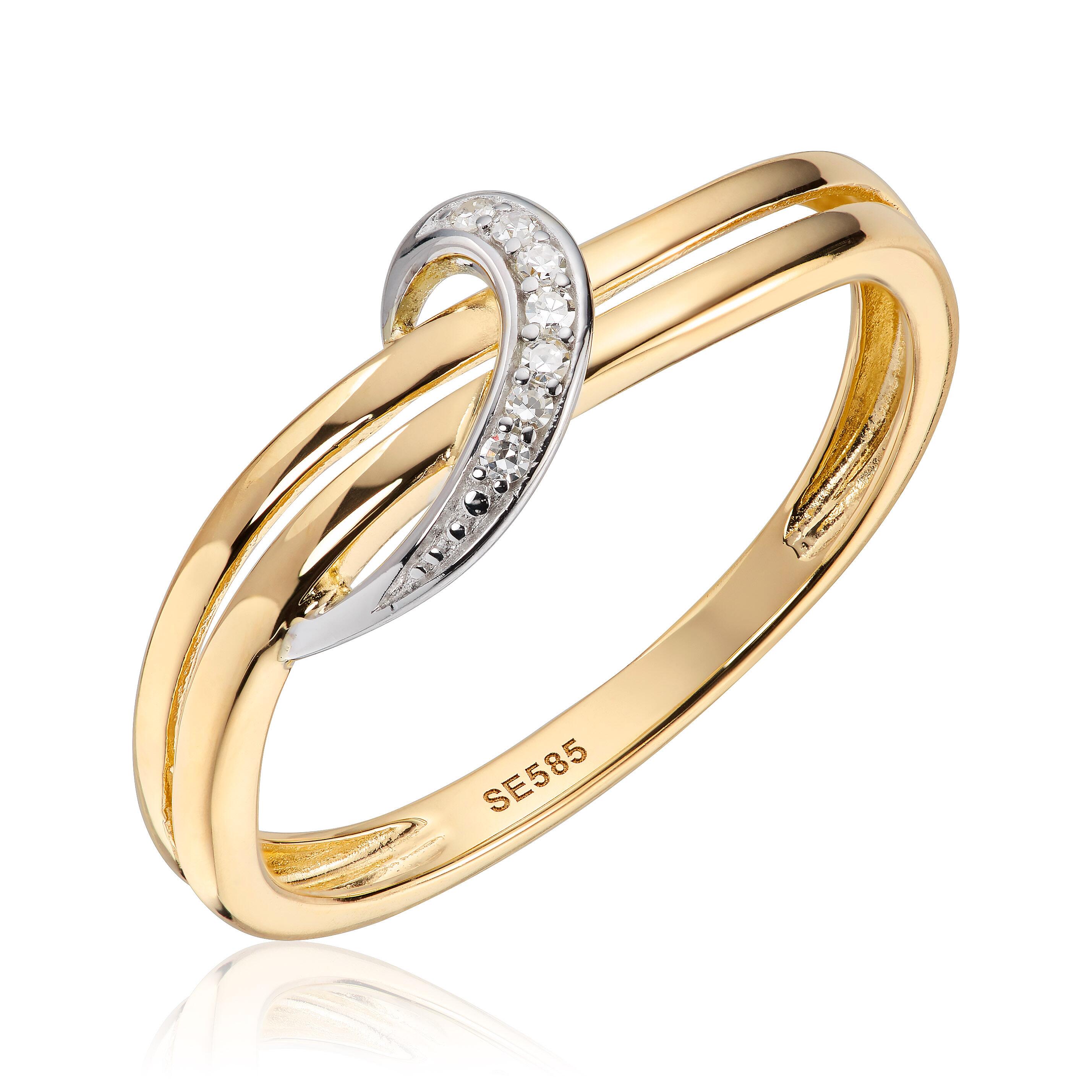 Ring 0,035ct WSI 2 farget 585