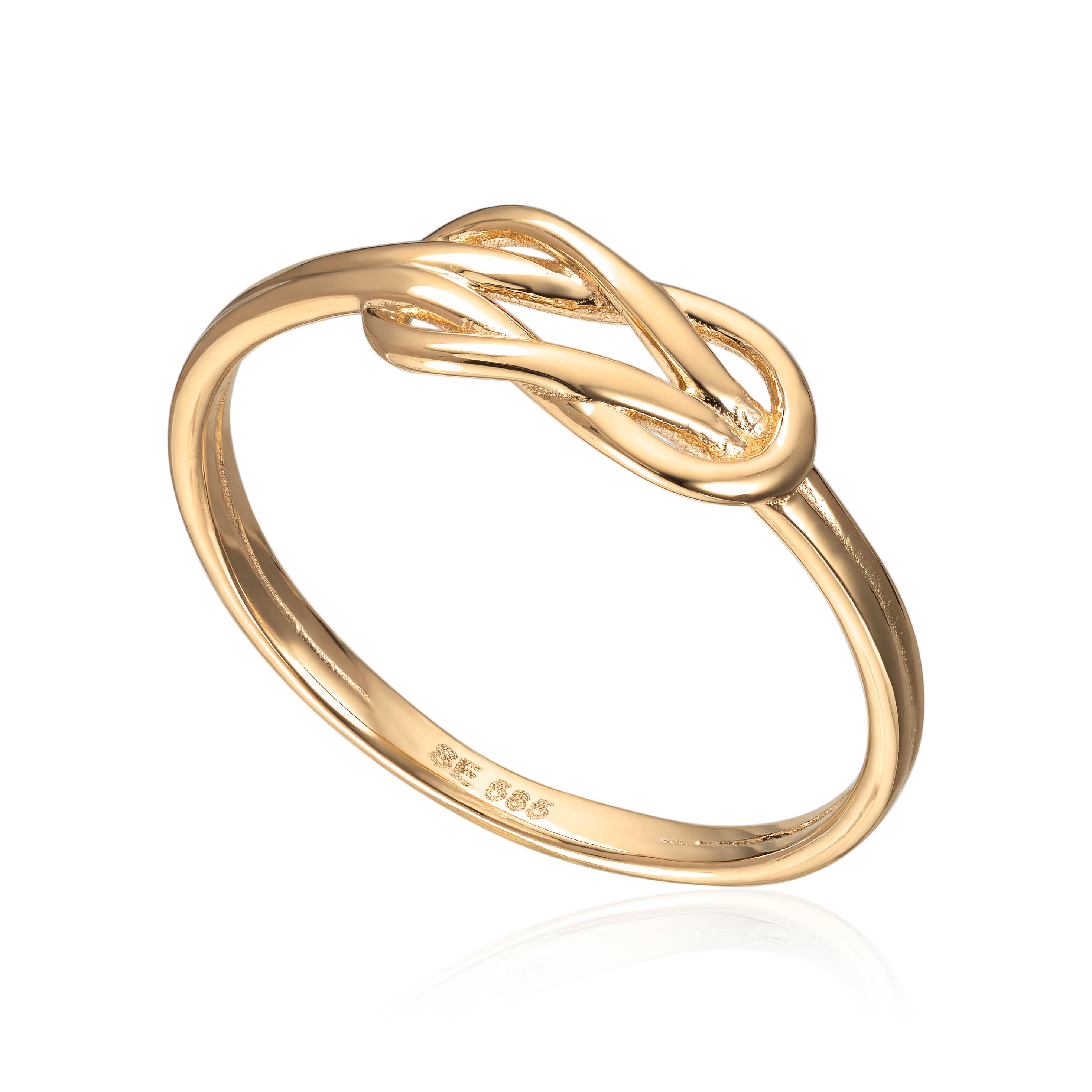 Ring Knute i 14K gult gull