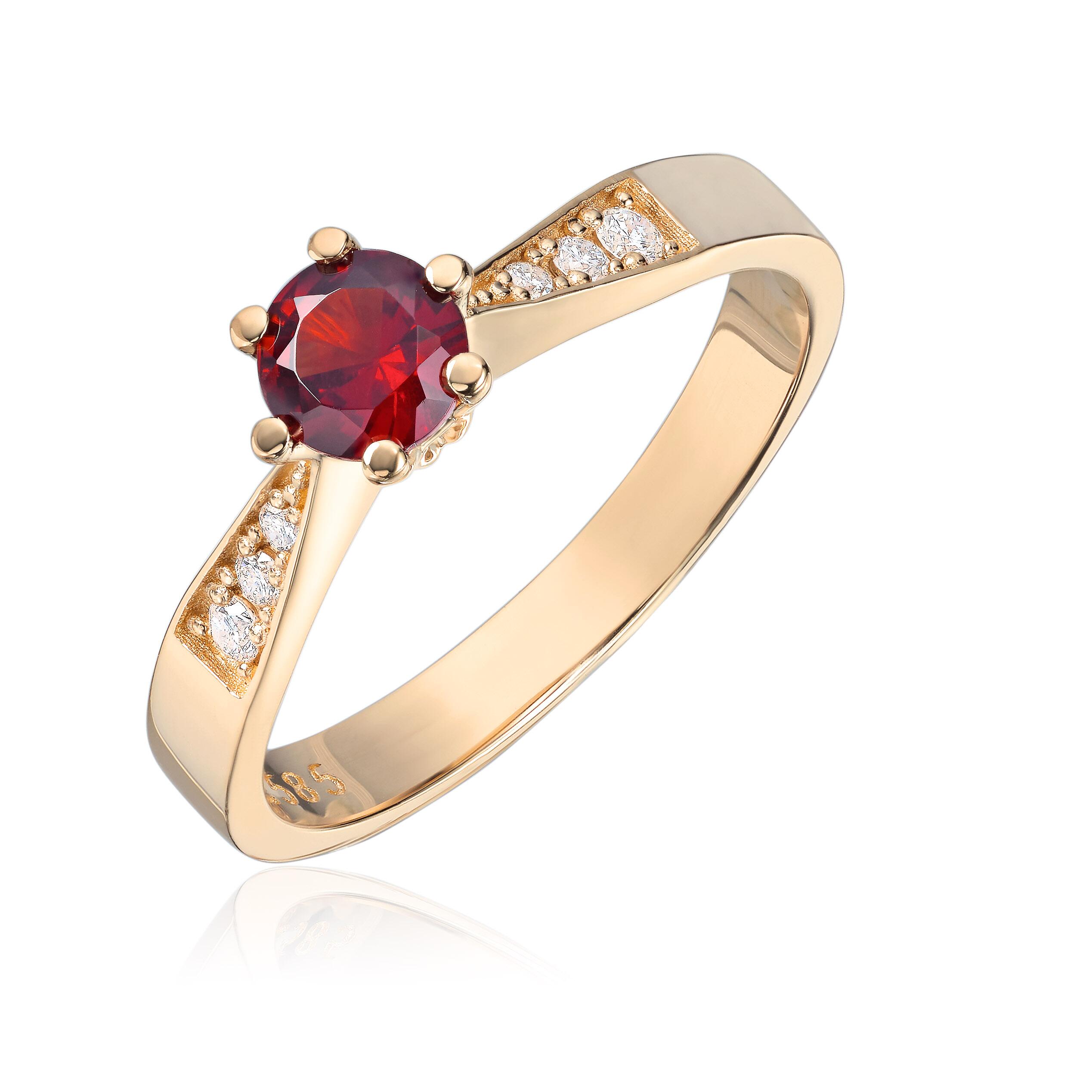 Ring Margrete 0,09 ct WSI sidesteiner