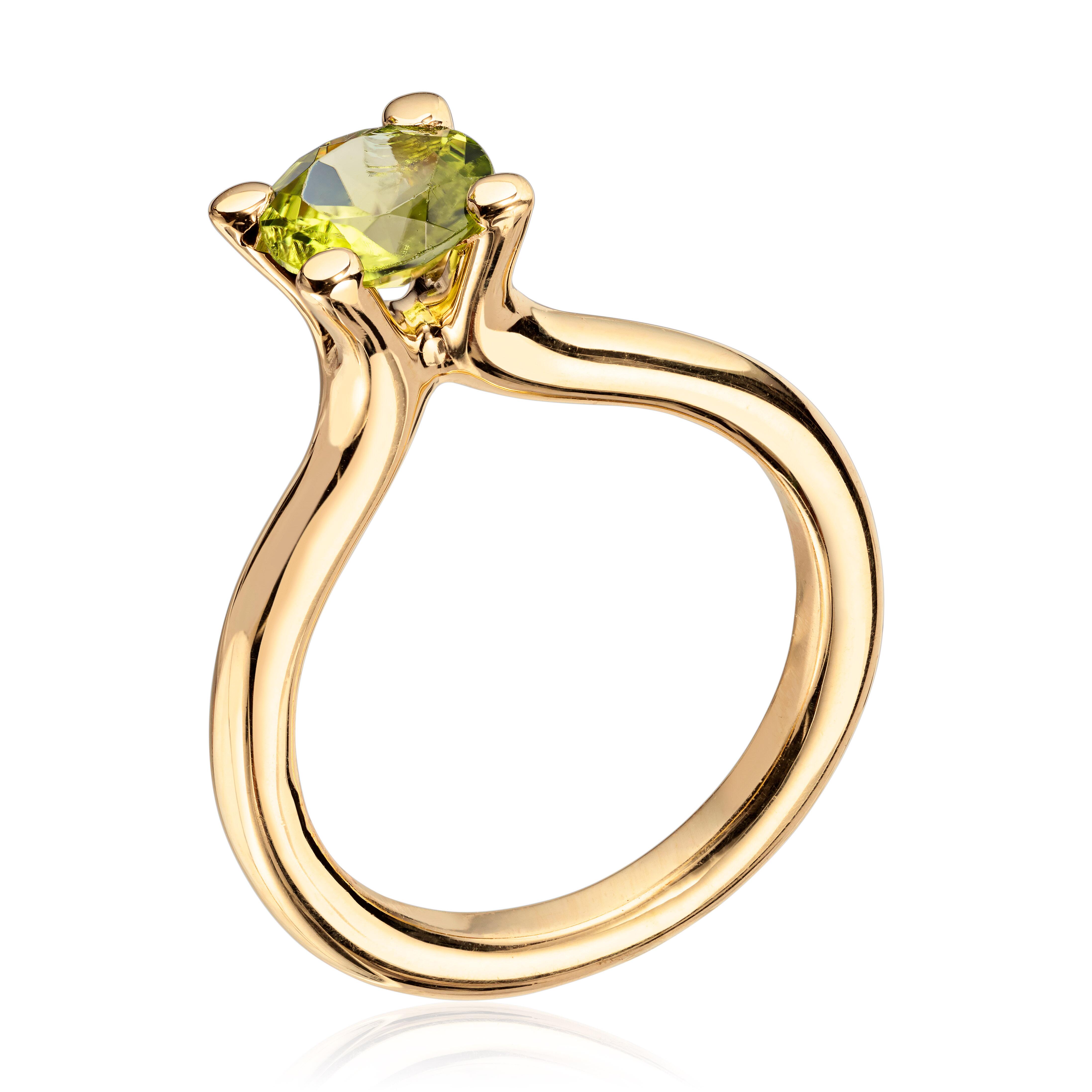 Visholm ring peridot  585
