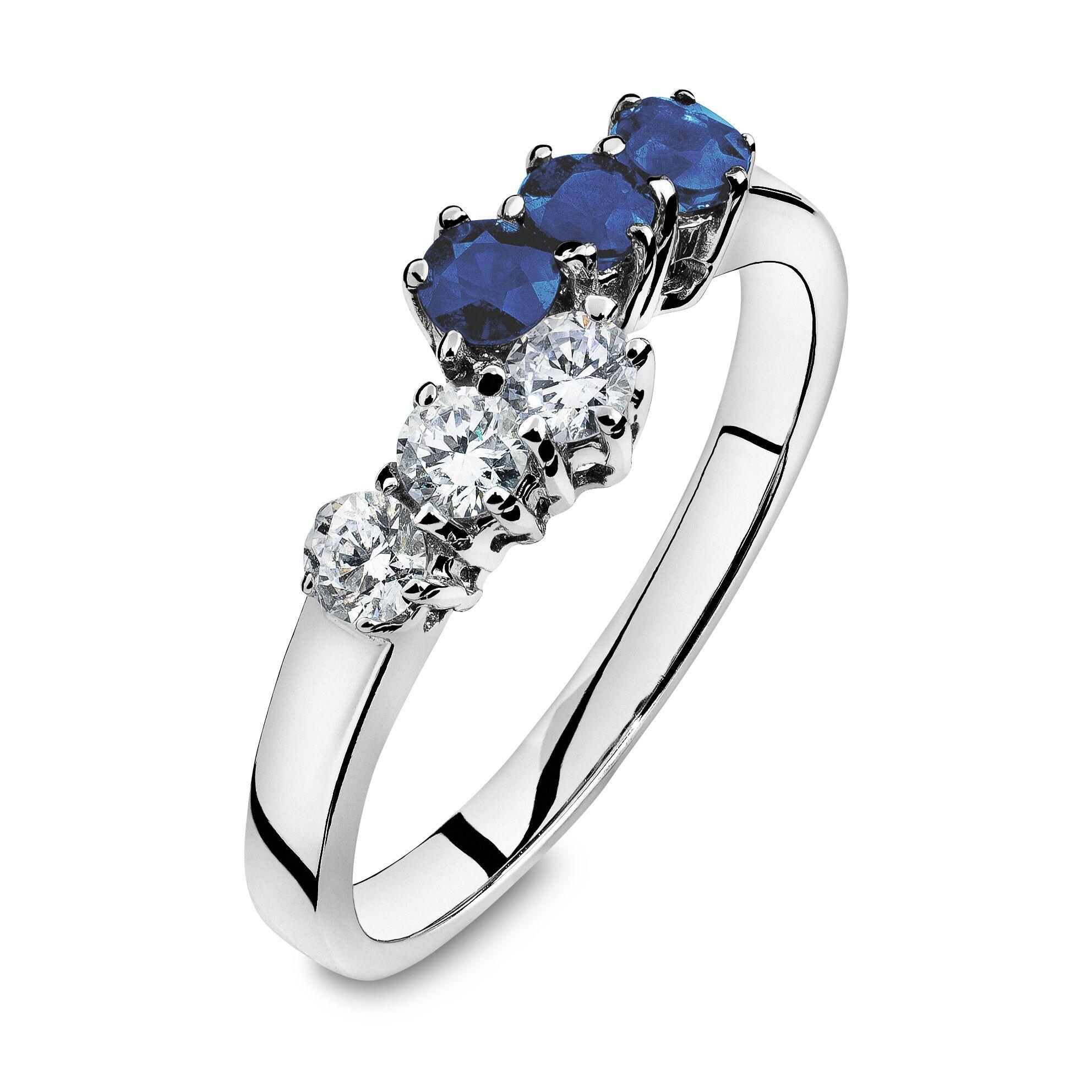 Ring 0,24 ct wsi/safir